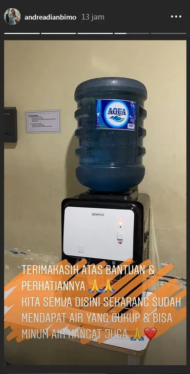 Suasana kamar isolasi Andrea Dian Instagram Suasana kamar isolasi Andrea Dian Instagram