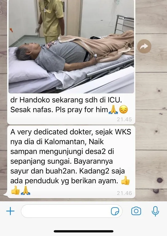 Potret terbaru Dokter Handoko  berbagai sumber