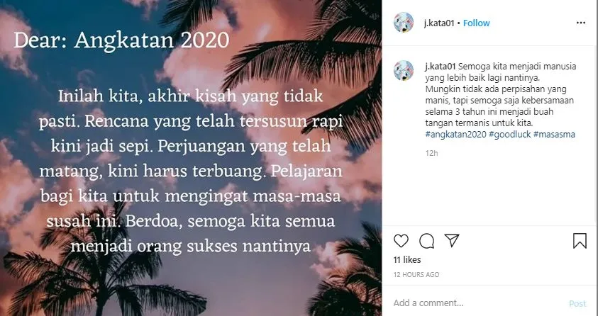 10 curhatan angkatan 2020 Instagram 10 curhatan angkatan 2020 Instagram