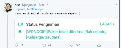 7 nama penerima paket Twitter