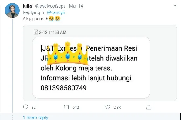7 nama penerima paket Twitter