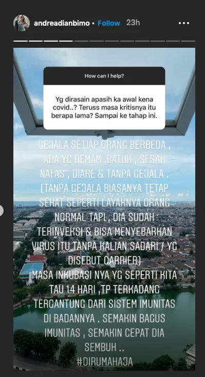 Kisah Andrea Dian  Instagram