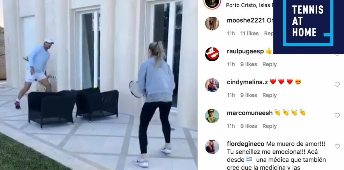 Begini cara Rafael Nadal menghilangkan jenuh saat di rumah aja