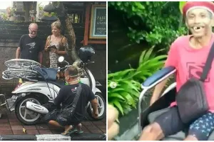 Momen haru difabel lansia mendadak diberi bule kursi roda di Bali