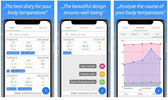 Aplikasi Body Temprature Diary play.google.com