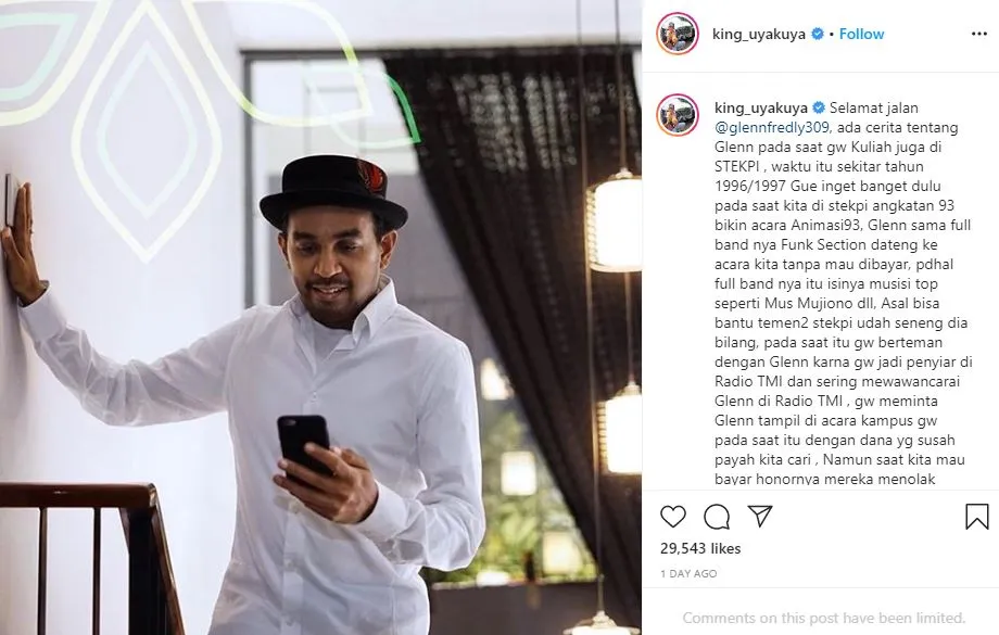 uya kuya kenang glenn fredly instagram