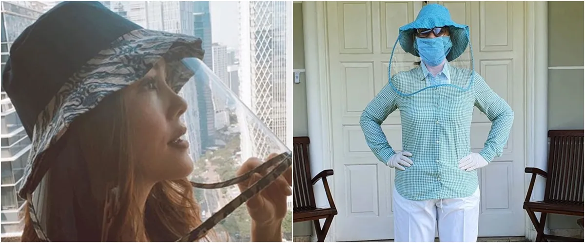 Gaya 7 seleb dengan topi anti corona, curi perhatian