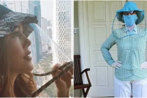 Gaya 7 seleb dengan topi anti corona, curi perhatian