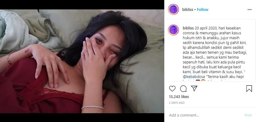 Curhat haru Bibi Ardiansyah Instagram Curhat haru Bibi Ardiansyah Instagram