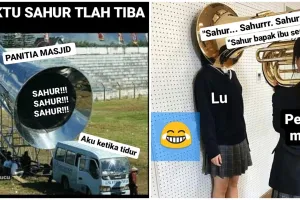 10 Meme bangunin orang sahur, dijamin mata langsung melek