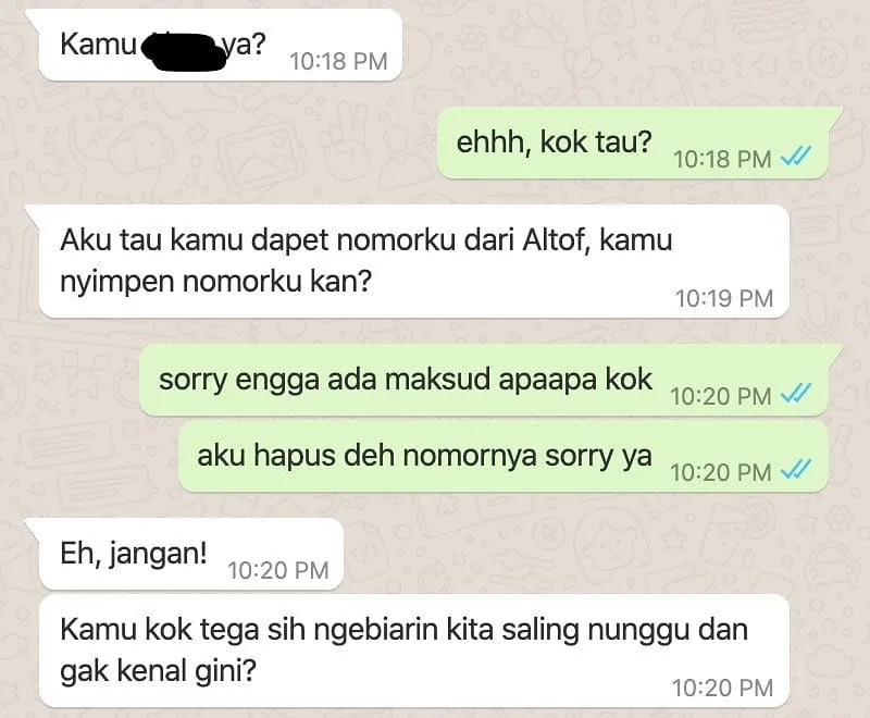 chat lucu cara modus ke gebetan © 2020 instagram.com