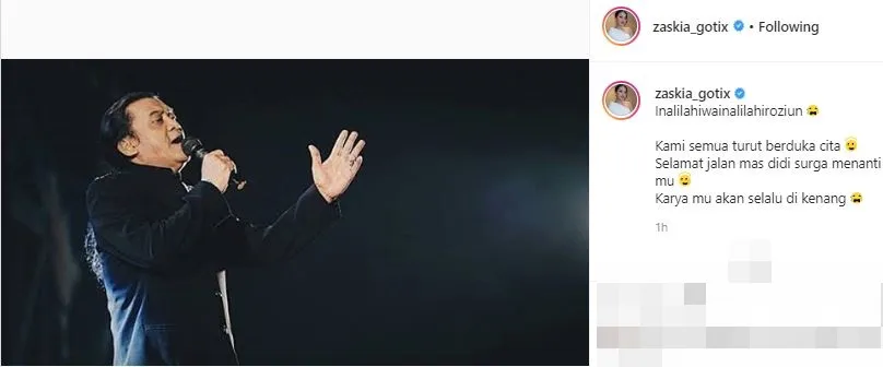 ucapan duka seleb Didi Kempot instagram ucapan duka seleb Didi Kempot instagram