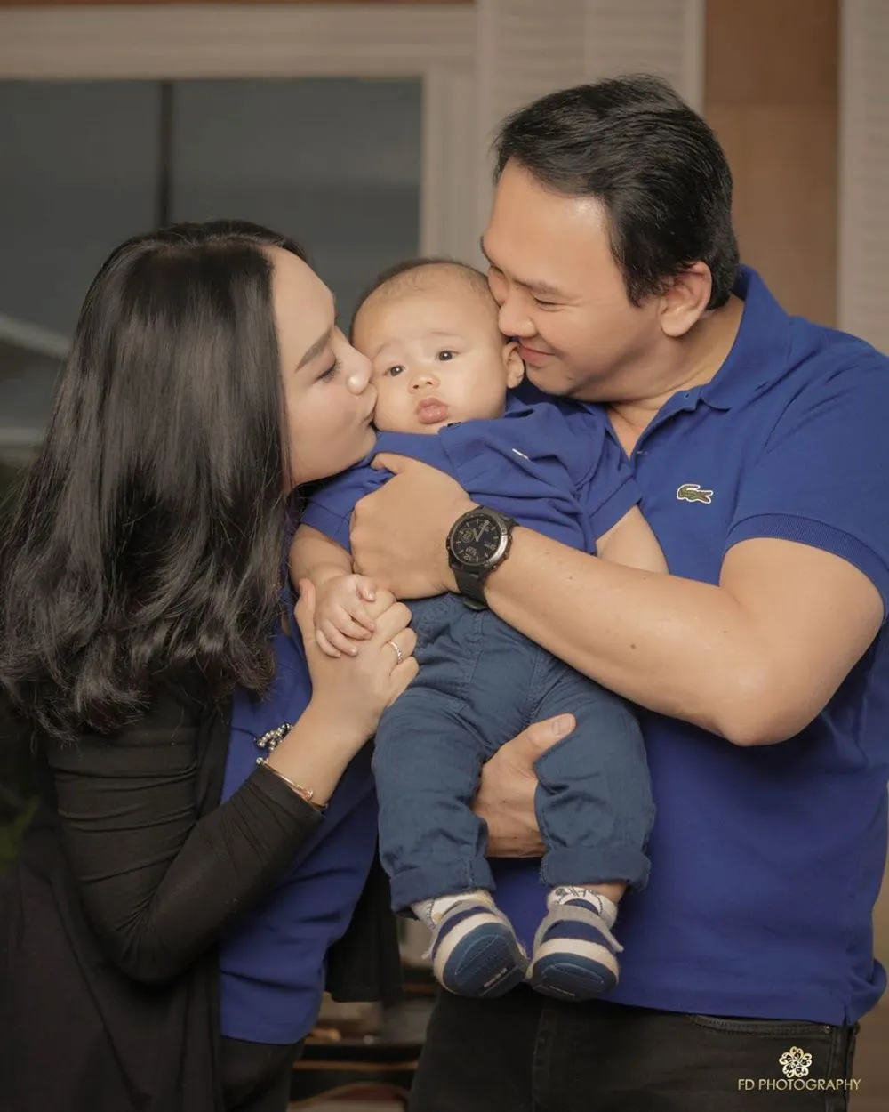 Pemotretan keluarga Ahok di rumah  Instagram