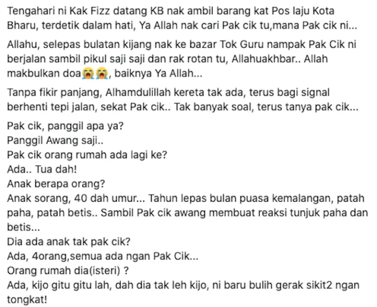 bapak pikul jualan Borakdaily