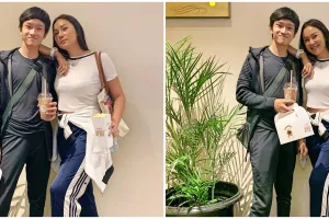 Momen Kalina Oktarani bertemu Azka lewat jendela mobil, cegah corona