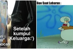 10 Meme lucu 'Lebaran telah usai' ini miris tapi kocak
