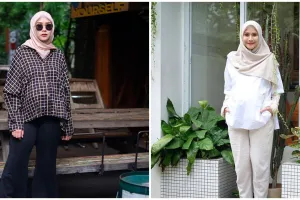 10 Inspirasi outfit bumil ala Zaskia Adya Mecca, simpel & elegan