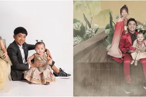 6 Beda gaya pemotretan 3 anak Ruben Onsu, bikin gemas