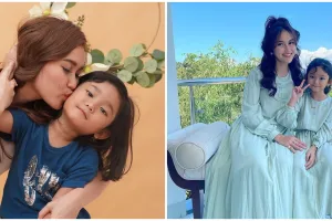 7 Gaya kece Ayu Ting Ting dan Bilqis pakai jaket pelindung diri