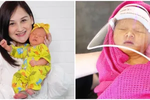 Potret 5 anak seleb pakai face shield, ada yang saat baru lahir