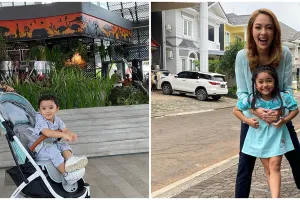 10 Potret dokter Reisa Broto Asmoro saat momong anak, stylish abis