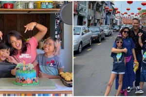 5 Momen ulang tahun ke-8 Elzo anak Nirina Zubir, penuh kehangatan