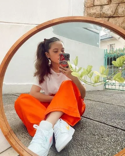 Artis lakukan outside mirror selfie © 2020 brilio.net