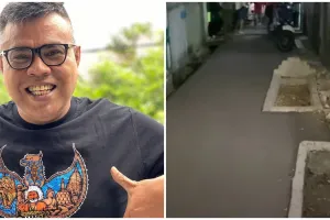 13 Potret Abdel telusuri makam viral di jalan gang, bikin merinding