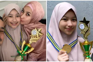 7 Momen wisuda anak bungsu Annisa Trihapsari, lulus jadi hafizah