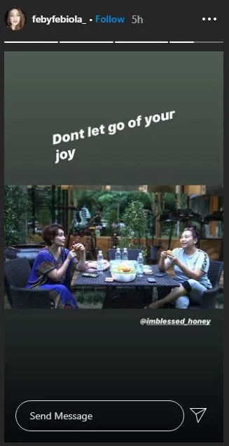 potret Feby Febiola dan rambut barunya Instagram