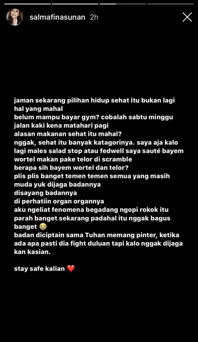 Instagram/@salmafinasunan © 2020 brilio.net Instagram/@salmafinasunan © 2020 brilio.net