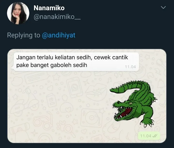 Ucapan khas buaya darat twitter