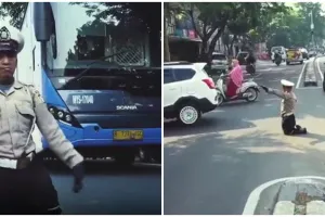 Kisah Ahmad Junaedi, pria difabel sukarela atur lalu lintas