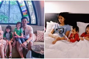 Jarang terlihat di TV, ini 8 momen Tyara Renata momong anak