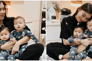 11 Momen Syahnaz urus si kembar tanpa babysitter, sempat panik
