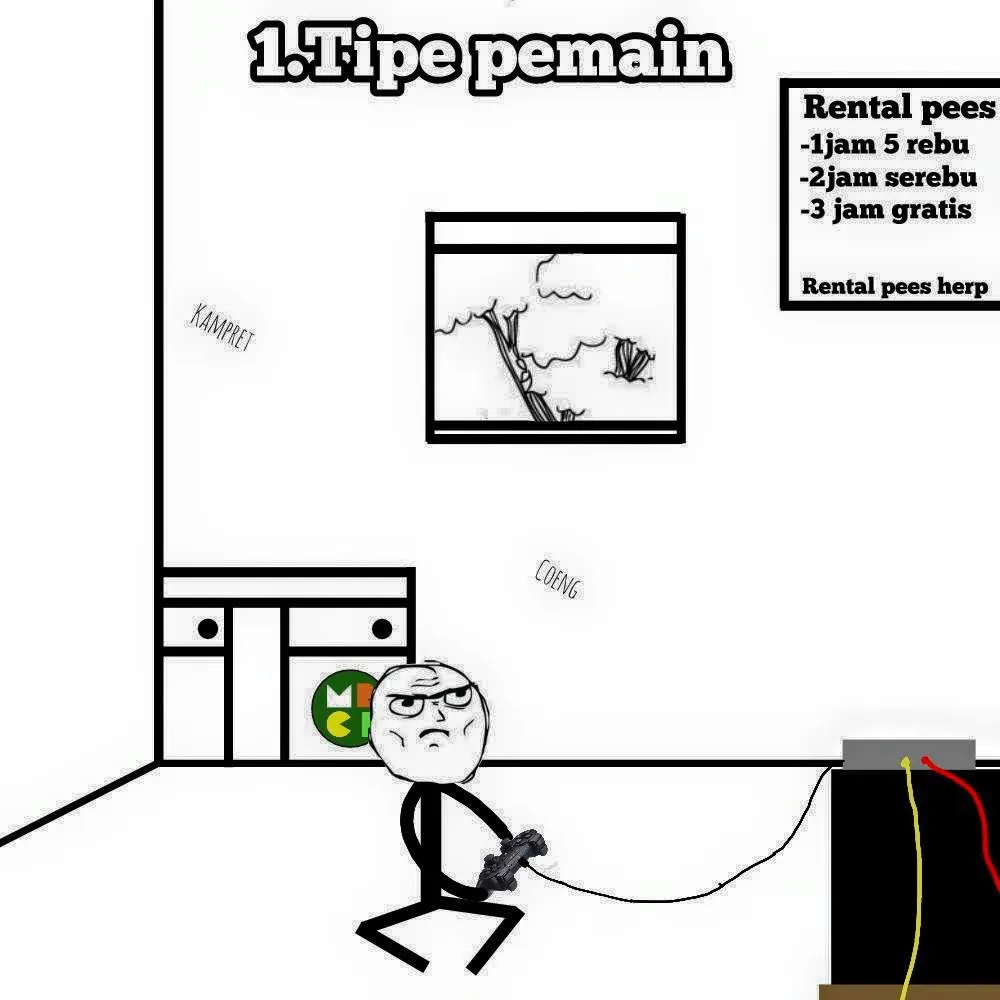 Tipe orang rental PS Facebook/ Meme Comic & Rage Indonesia Tipe orang rental PS Facebook/ Meme Comic & Rage Indonesia