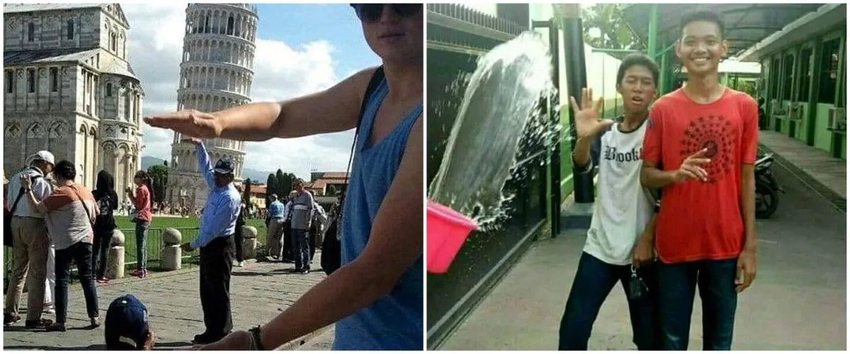 10 Momen absurd gagal foto ini bikin susah nahan tawa