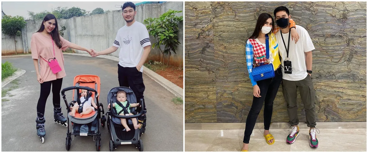 9 Momen Syahnaz dan Jeje main sepatu roda, terpeleset hingga jatuh