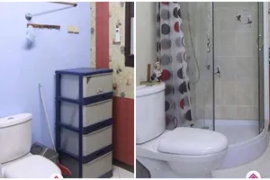 Potret kamar mandi di dalam kost ini antimainstream, bikin tepuk jidat