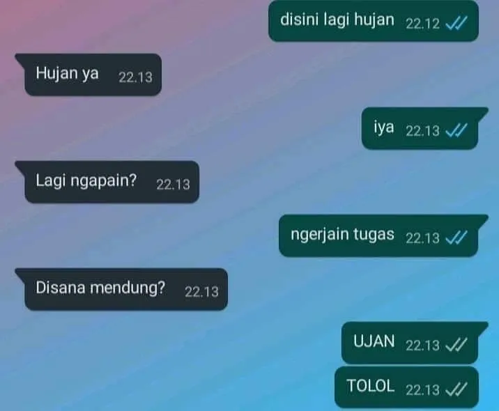 chat lucu temen ngeyel © 2020 instagram.com