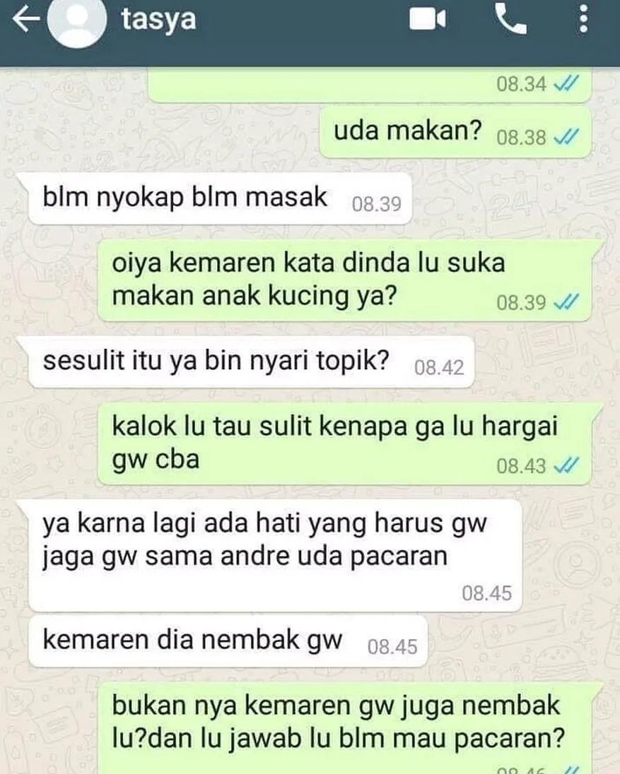 chat lucu temen ngeyel © 2020 instagram.com