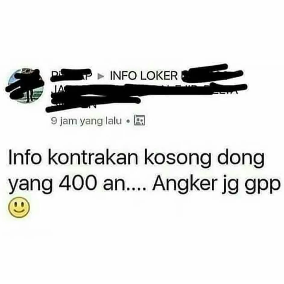 status fb di grup pencari kerja © 2020 instagram.com