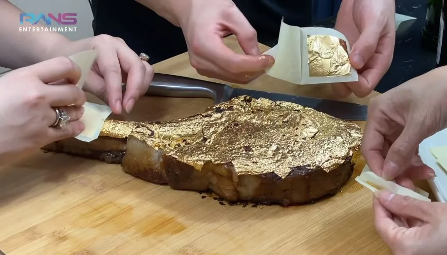 Nagita Raffi steak berlapis emas YouTube