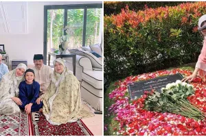 9 Momen haru BCL dan Noah ziarah ke makam Ashraf saat Idul Adha