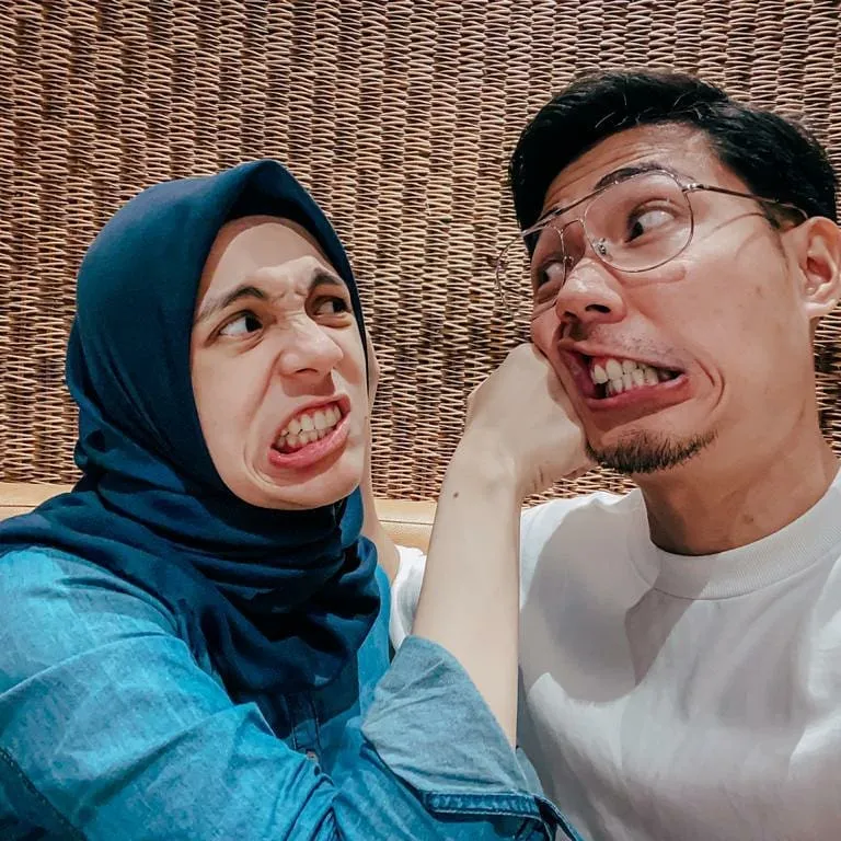 potret kocak gina dan kinos Instagram