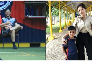 7 Aksi Airlangga anak Aliya Rajasa & Ibas main voli, tuai pujian