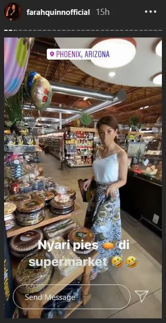 Farah Quinn jemput anak Instagram