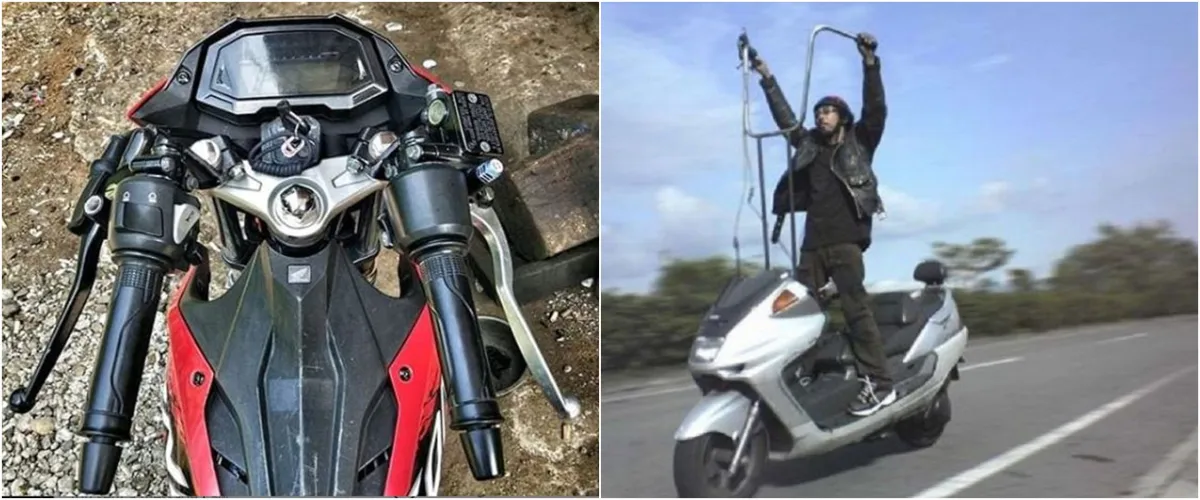 7 Potret absurd modifikasi stang motor ini bikin gagal paham