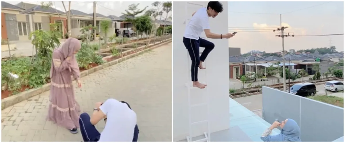 10 Momen di balik layar pemotretan Dinda Hauw oleh suami, so sweet