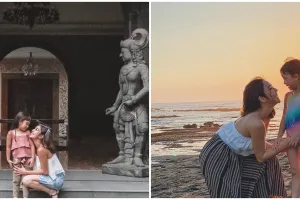 9 Momen liburan Gempi dan Gisella Anastasia, nikmati sunset berdua